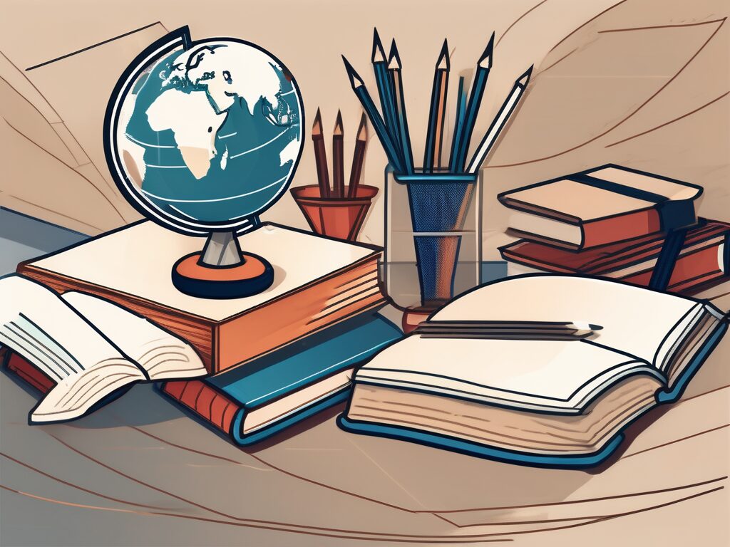 A classroom setting with thai cultural elements