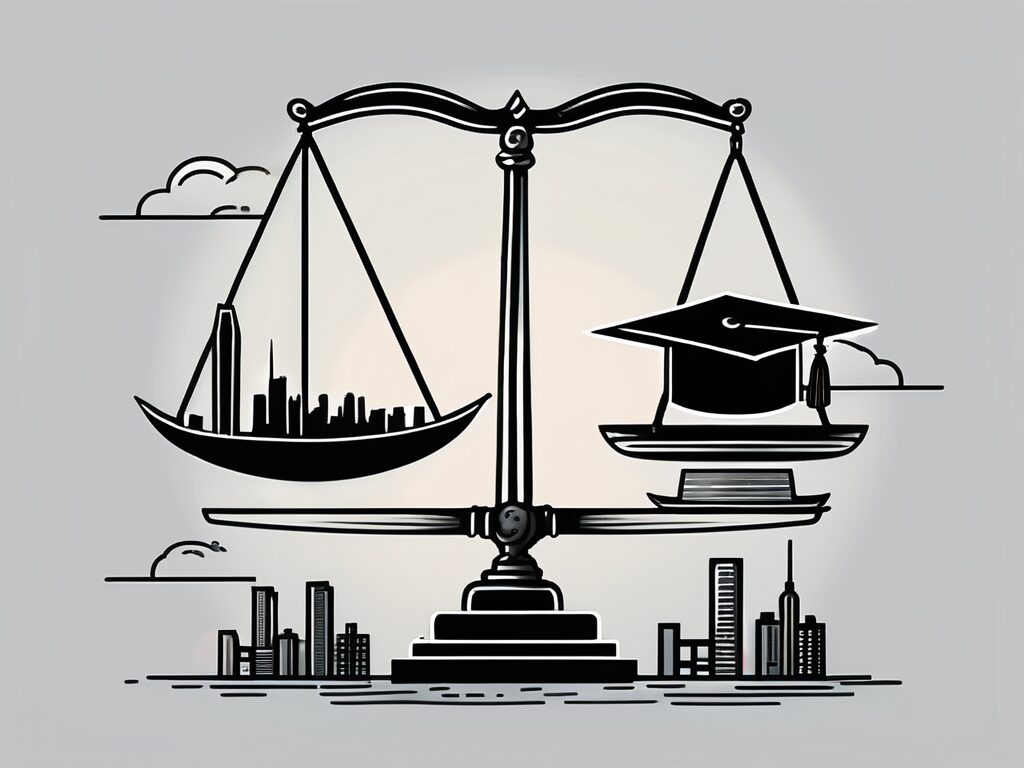 A balanced scale