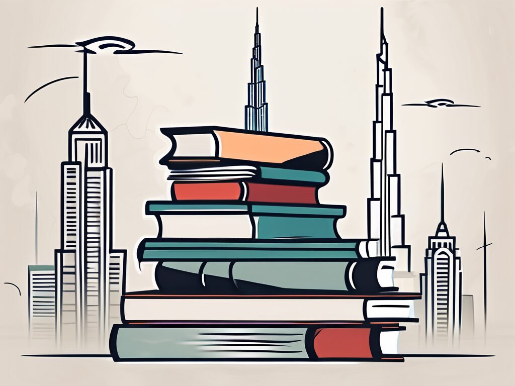 A stack of books on language learning