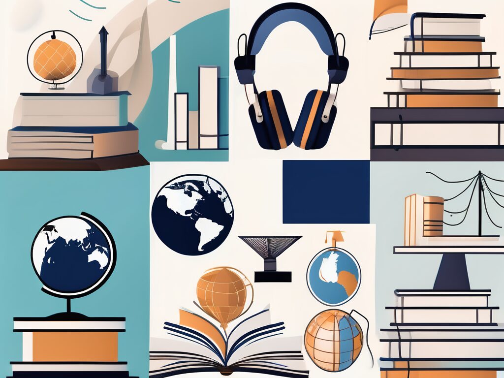 A collection of educational tools like books