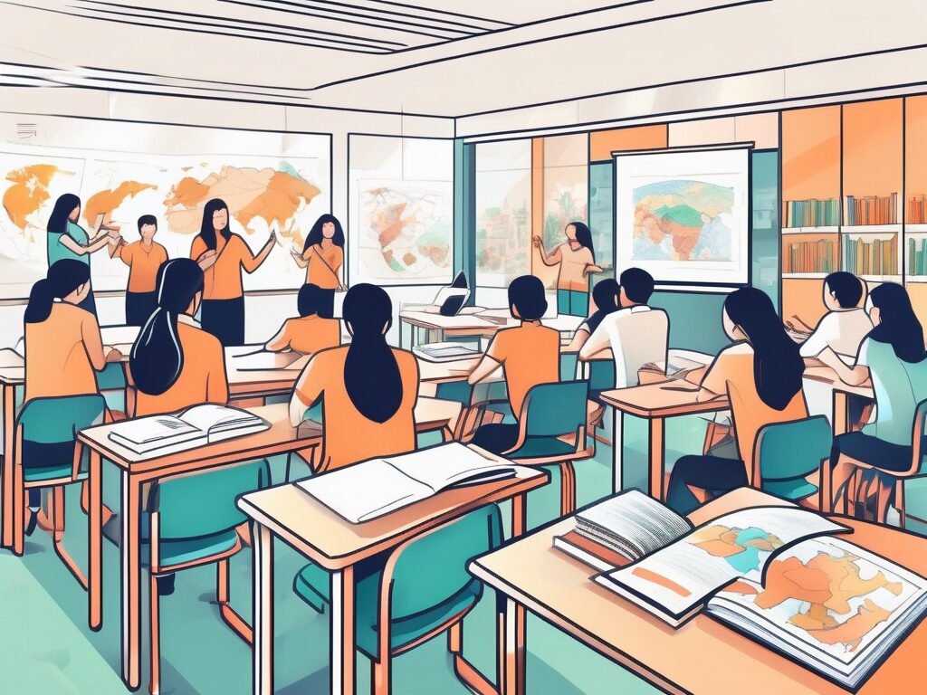 A vibrant classroom setting in singapore