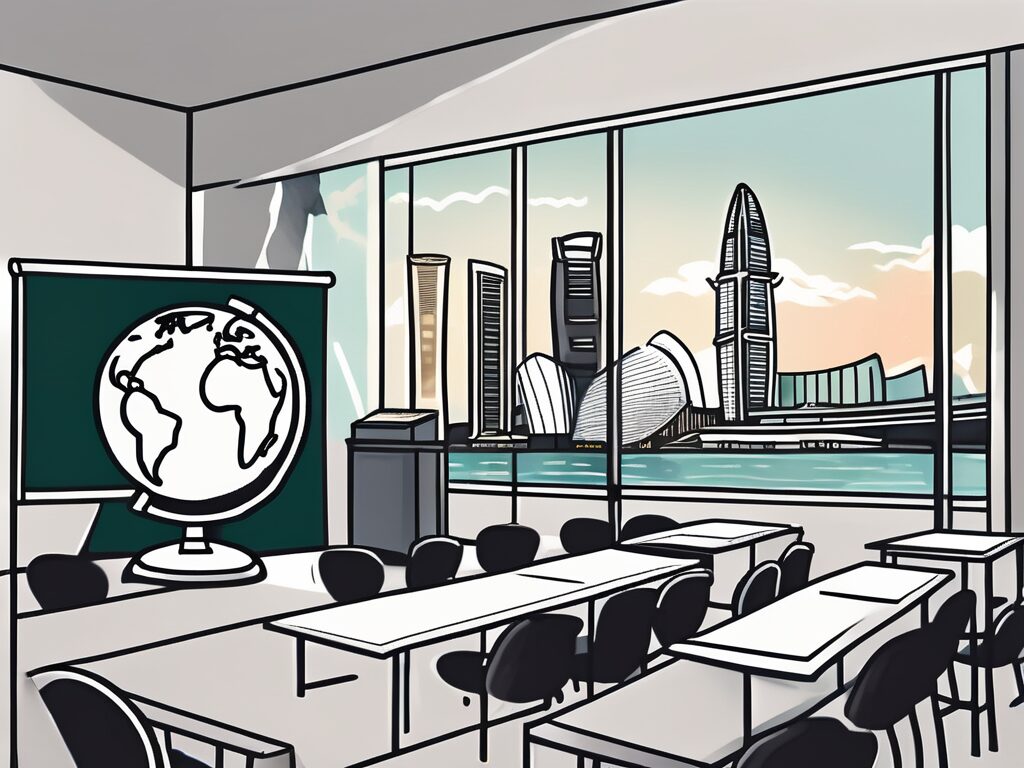 A classroom setting in singapore