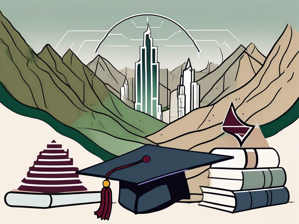 Four symbolic items representing teaching challenges in dubai and qatar